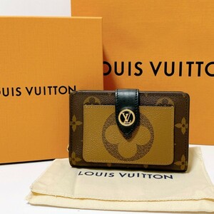 1円 ルイヴィトン ◆未使用級◆ LOUIS VUITTON ポルトフォイユ ジュリエット モノグラムリバーズ ジャイアント 二つ折り財布 M69432