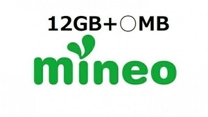 パケットギフト 12GB+10MB (9999MB×1+2010MB) mineo (マイネオ) 容量相談可　