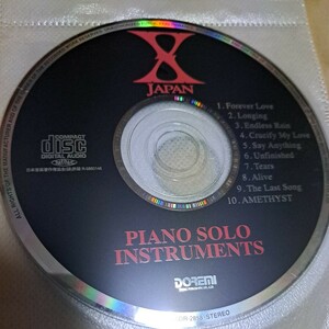 ジャンク品　X JAPAN/piano solo instruments CD ディスクのみ　