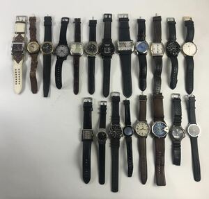 1000円〜●★稼働未確認★ 腕時計 ディーゼル FOSSIL テクノス ラコステ ノーチカ TIMEX メンズウォッチ まとめ★okoy2514111-225★op3491