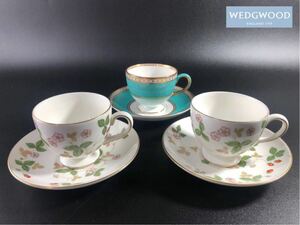 1000円〜■★WEDGWOOD ★ウェッジウッド ユーランダー ターコイズ ワイルドストロベリー C&S 金彩 洋食器 まとめ★okoy2527250-312★r30193