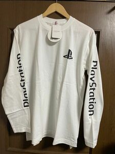 ロンT Tシャツ　プレイステーション　PlayStation ベイクルーズ 長袖 白