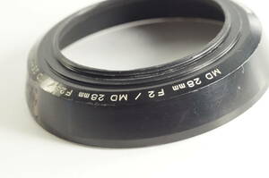 jaD★キズが多い品★Minolta MD 28mm F2 28mm F2.8 28mm F3.5 ミノルタ レンズフード