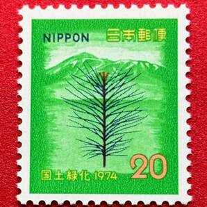 国土緑化シリーズ 1974年【南部あかまつと岩手山】20円 未使用 NH美品 まとめてお取引可の画像1