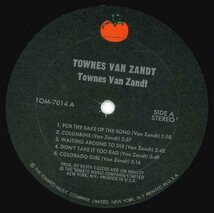 ★LP「タウンズ・ヴァン・ザント TOWNES VAN ZANDT S/T」1969年作品 (この盤は1978年 RE-ISSUE TOM-7014)_画像3