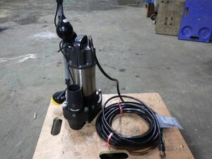 f1443V unused goods tera ru pump 40PVT-6.15S drainage submerged pump calibre 40 single phase 100V 60Hz automatic type stainless steel / resin made 