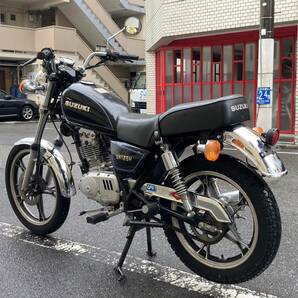 広島市中区発☆1円スタート売り切り スズキ GN125H LC6PCJG 低走行 実働車 現状車 鍵と登録書類ありの画像2