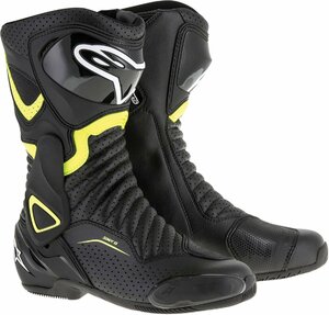 US 13.5 / EU 49 - ブラック/イエロー - ALPINESTARS アルパインスターズ SMX-6 v2 ベンテッド ブーツ