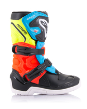 US 12 (約28.5cm) ALPINESTARS アルパインスターズ 子供用 TECH 3S ブーツ ブラック/YLW FLUO/レッド FLUO SZ 12_画像3