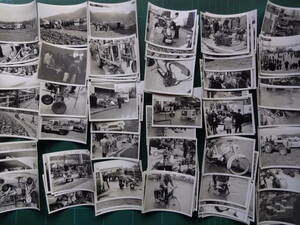 古写真　1960年代　ヨーロッパ(フランス？)での耕耘機展示会、ホンダ、イセキ、IRUSなど、来客者のバイクなども　107枚