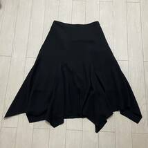 綺麗　ロートレアモン 春物　黒　大人　素敵　上品　スカート　38_画像4