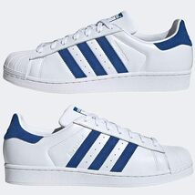 新品 アディダス オリジナルス 25.5cm スーパースター ホワイト/ブルー SUPERSTAR adidas originals EE8595_画像4