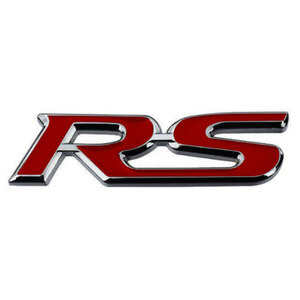 エンブレム カスタム ステッカー デカール プレート RS レッド 送料無料