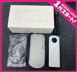 【6AS名02006D】1円スタート★リコー★RICOH★THETA★THETA★SC全天球カメラ★360度カメラ★シータSC★ホワイト★通電確認済★