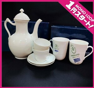 【10MT師02018D】1円スタート★ROYALCOPENHAGEN★ロイヤルコペンハーゲン★フル―テッド★ホワイトフル―テッド★ハーフレース★食器