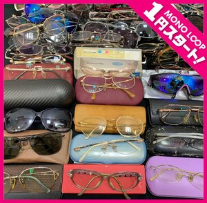 【8AT平01006F】1円スタート★メガネ 大量★RayBan★金縁 金張り★1/20 12KGF★部品とり★訳あり★老眼鏡★サングラス★ブランド品多数