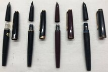 【5HSプ01018F】1円スタート★モンブラン★MONTBLANC★ブラック★18K★750★14K★585★万年筆★吸入式★筆記具★筆記未確認★まとめ_画像9