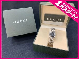 【6YH明02016E】★1円スタート★腕時計★wristwatch★GUCCI★グッチ★ホースビット★6400L★シルバー★レディース★クオーツ