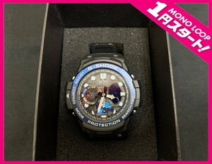 【6YS平03026D】1円スタート★G-SHOCK★ジーショック★GULFMASTER★ガルフマスター★GN-1000B★方位・温度計搭載★ツインセンサー★不動★