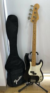 【17TN高岡02016E】Fender JAPAN precision bass 黒 プレベ フジゲン製 1987年-1988年 現状品