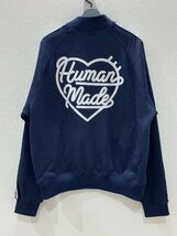 【8MI鈴02007D】1円スタート★ Human Made★TRACK JACKET★ヒューマンメイド★トラックジャケット★ネイビー★Navy ★Ｌサイズ★中古品★_画像2