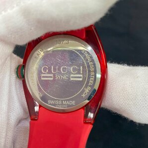 【5AH立03008E】１円スタート★Gucci★グッチ★137.3★メンズ★不動★クオーツ★腕時計★中古★ブランド時計★デイト★の画像3