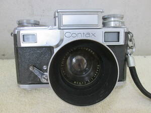 (15)☆コンタックス CONTAX Carl Zeiss Jena Sonnar 1:2 f=5cm フイルムカメラ ボディレンズ レンジファインダー 動作未確認 ジャンク品