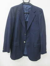 (14)♪VAN JACKET ヴァンヂャケット THE BLAZER MAN メンズ 3つ金ボタン 毛混 ジャケット 紺ブレ ネイビー サイズ170-90-78_画像3