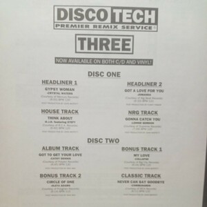 DISCOTECH/クリスタル ウォーターズ、コミュナーズ、ロニーゴードン他 2Record