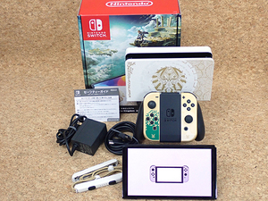 新品同様 Nintendo Switch 本体 有機ELモデル ゼルダの伝説 ティアーズ オブ ザ キングダムエディション 