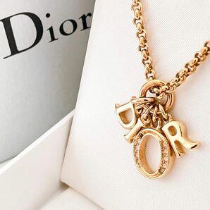 ディオール dior CD ネックレス ゴールド レディース ON93 ラインストーン アクセサリー