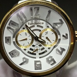 テンデンス Tendence TY561007 フラッシュ 白文字盤 メンズ腕時計 未稼働 ◆5の画像2