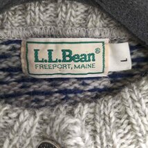 L.L.Bean(エルエルビーン) 70-80s MADE IN USA バーズアイニットカーディガン レ 中古 古着 0304_画像6