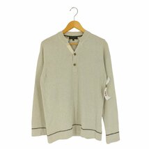 JOSEPH ABBOUD(ジョセフアボード) コットンナイロン ヘンリーネックニット メンズ JPN：L 中古 古着 0905_画像1