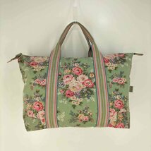 Cath Kidston(キャスキッドソン) 花柄 キャンバス ボストンバッグ トートバッグ レディース 中古 古着 0310_画像2