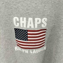 CHAPS RALPH LAUREN(チャップスラルフローレン) 星条旗 刺繍デザイン 長袖スウェット メ 中古 古着 0303_画像4