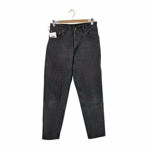 Levis(リーバイス) USA製 ボタン裏544刻印 550 後染め ブラックデニムパンツ メンズ 表記 中古 古着 0708