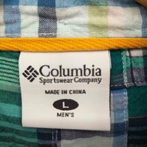 Columbia Sportswear(コロンビアスポーツウェア) チェック柄 BD パッチワーク S/S 中古 古着 0305_画像6