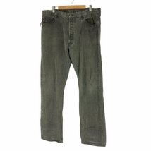 Levis(リーバイス) 90S 95年製 MADE IN USA 後染め ボタンフライ ブラックデニム 中古 古着 1102_画像1