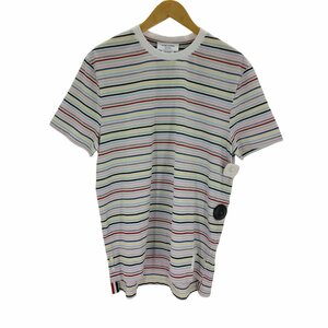 THOM BROWNE(トムブラウン) 23SS イタリア製 マルチカラーボーダーTシャツ メンズ JPN 中古 古着 0524