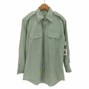 US ARMY(ユーエスアーミー) 82年製 エポレット ドレスシャツ L/S ミリタリー シャツ 中古 古着 0946