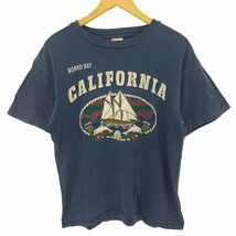 MILLER(ミラー) 80-90s USA製 marine print tee ヨット ドルフィン プリ 中古 古着 0643_画像1