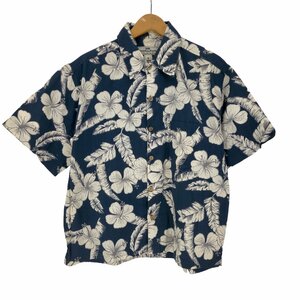 honolua surf co(ホノルアサーフ) インド綿 フローラル S/S アロハシャツ メンズ im 中古 古着 0529