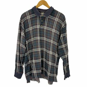 Eddie Bauer(エディーバウアー) 00S 白タグ タータンチェック 鹿の子シャツ メンズ 表記無 中古 古着 1246