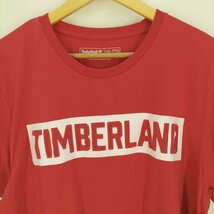 Timberland(ティンバーランド) ロゴ エンボス加工 クルーネックTシャツ メンズ XXL 中古 古着 0504_画像3