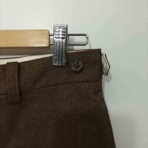 BEAMS＋(ビームスプラス) 2019AW ワイドトラウザーズ ヘリンボーン シンチバック 裾ダブル メ 中古 古着 0543_画像3