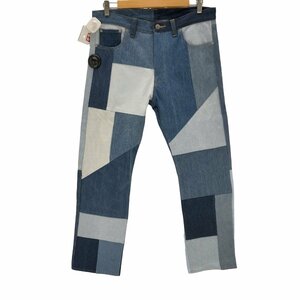 ANREALAGE(アンリアレイジ) 22SSDENIM PANEL PATCHWORK PANTS 4 中古 古着 1009