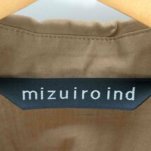 mizuiro ind(ミズイロインド) Aライン フレアシャツワンピース レディース 表記無 中古 古着 0129_画像6