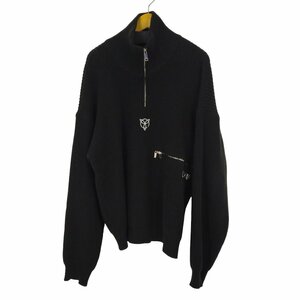 OY(オーワイ) SIDE ZIPPER POLA LOGO KNIT メンズ 表記無 中古 古着 0406