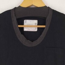 Sacai(サカイ) コットンポケットUネックTシャツ メンズ JPN：1 中古 古着 0944_画像3